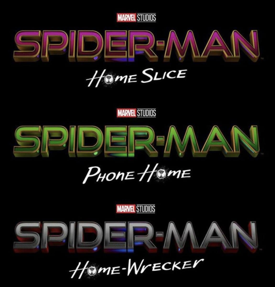 لوگو نام های غیر واقعی منتشر شده فیلم Spider-Man 3