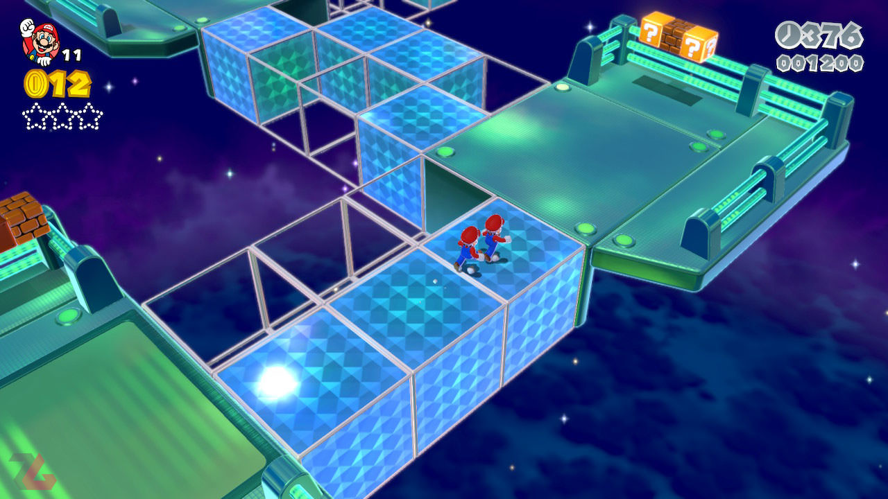 ماریو در حال پشت سر گذاشتن پلتفرمینگ Super Mario 3D World