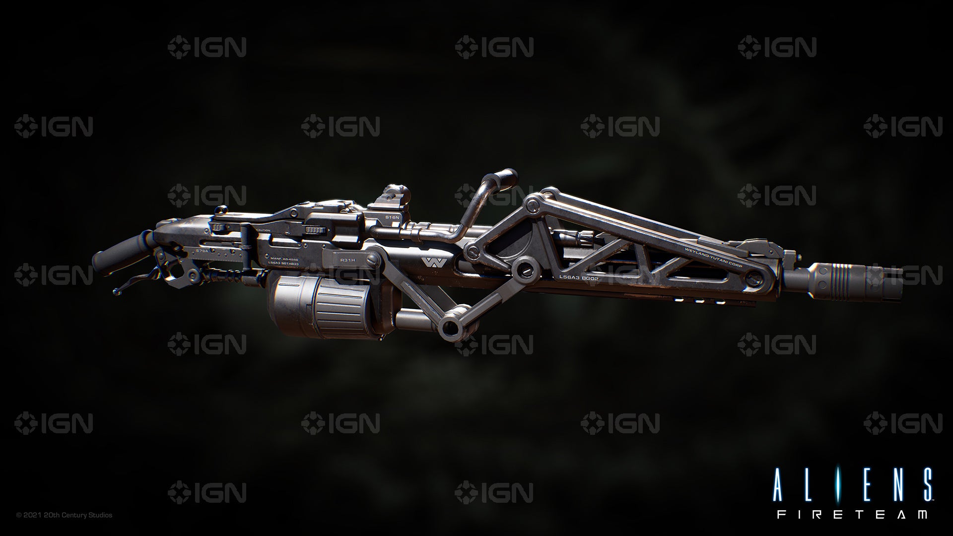 سلاح L56A3 Smartgun از بازی Aliens: Fireteam