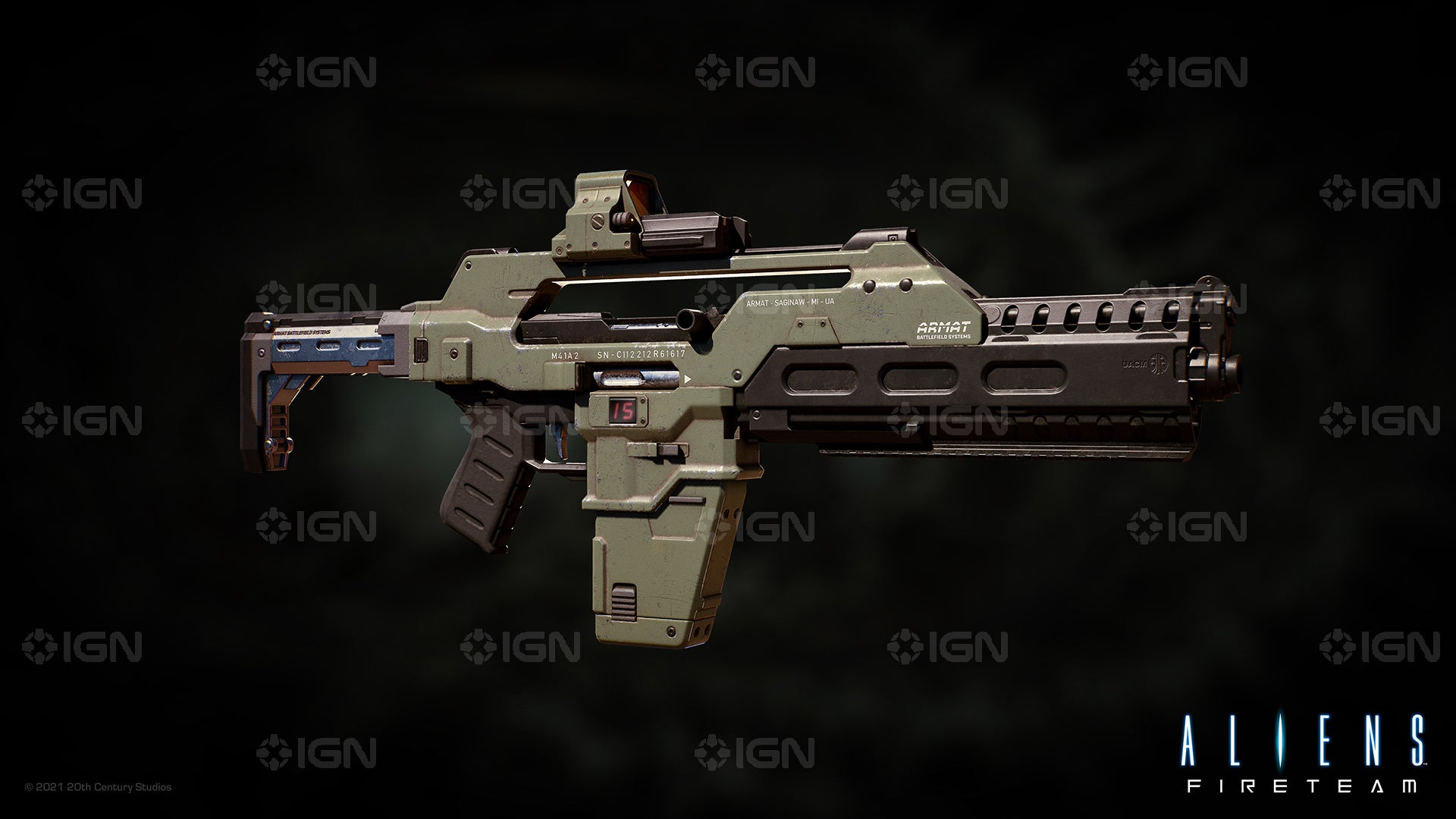 سلاح M41A2 Pulse Rifle از بازی Aliens: Fireteam