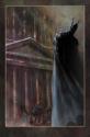 شوالیه تاریکی در حال دور شدن از دادگاه در سری کتاب کمیک Batman: Reptilian