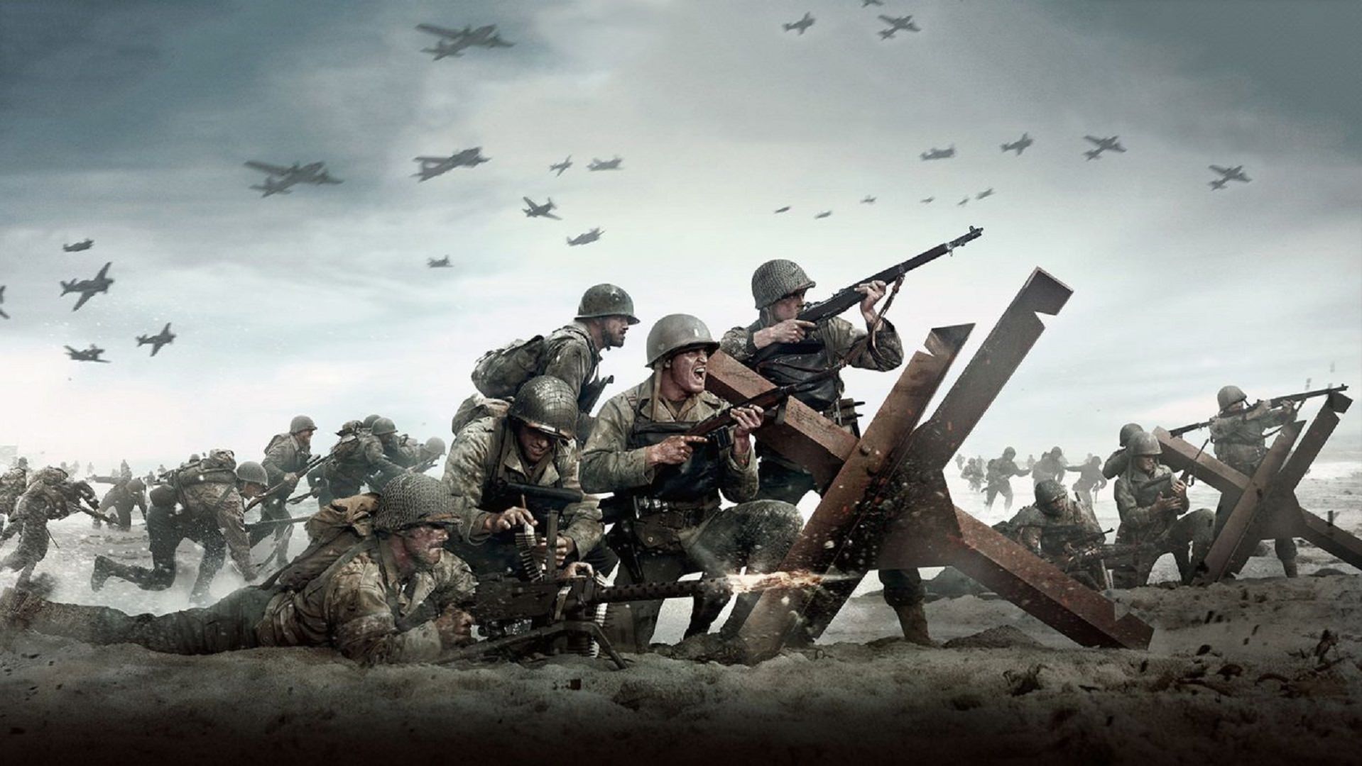 پوستری از سربازان در بازی Call of Duty WW2
