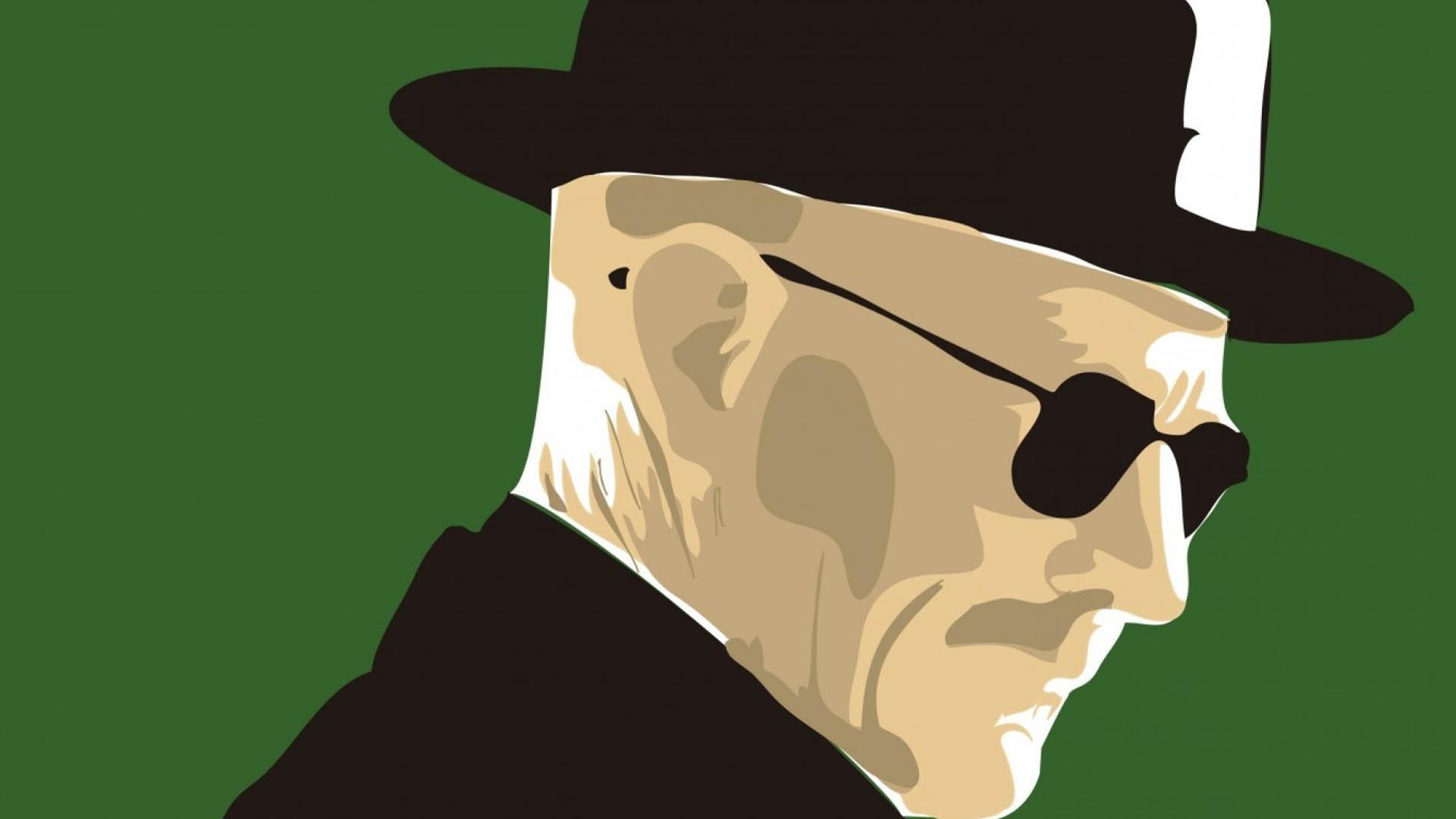 تصویری ویرایش شده از شخصیت هایزنبرگ با کلاه معروف خود در  سریال Breaking Bad