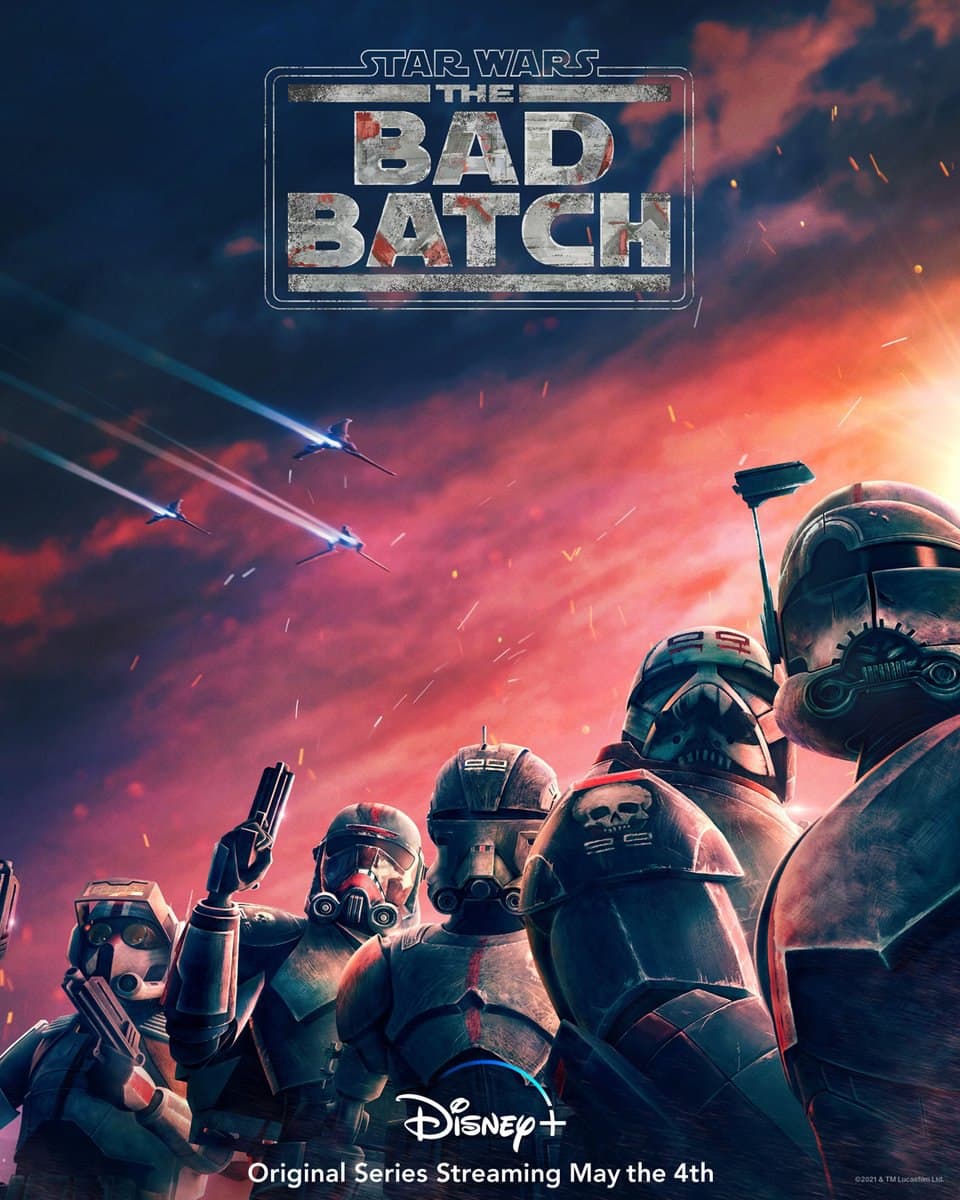 پوستر رسمی انیمیشن Star Wars: The Bad Batch