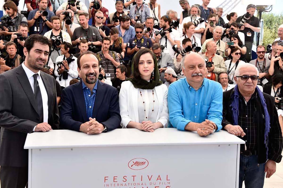اصغر فرهادی و عوامل فیلم فروشنده در جشنواره فیلم کن
