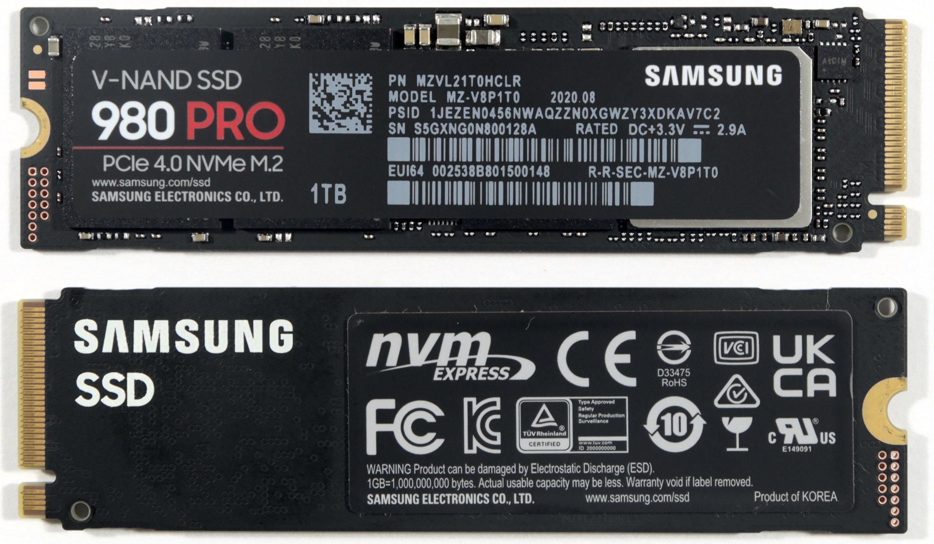 خشاب SSD از نوع M.2 با مدل 980 PRO و رابط PCIe 4.0