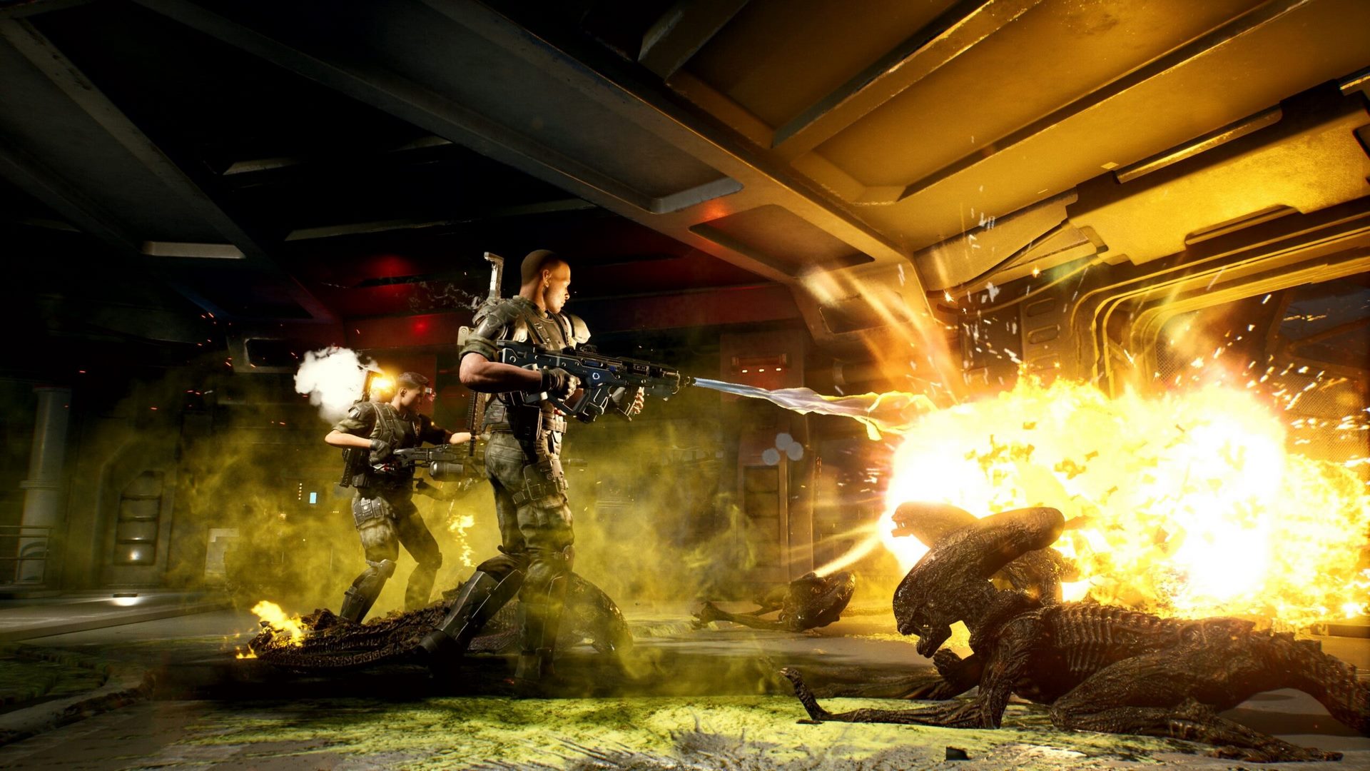 تصویری از گیم‌پلی بازی Aliens Fireteam
