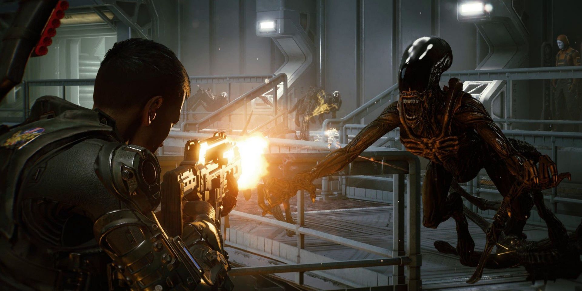 تصویری از تیراندازی در بازی Alien Fireteam