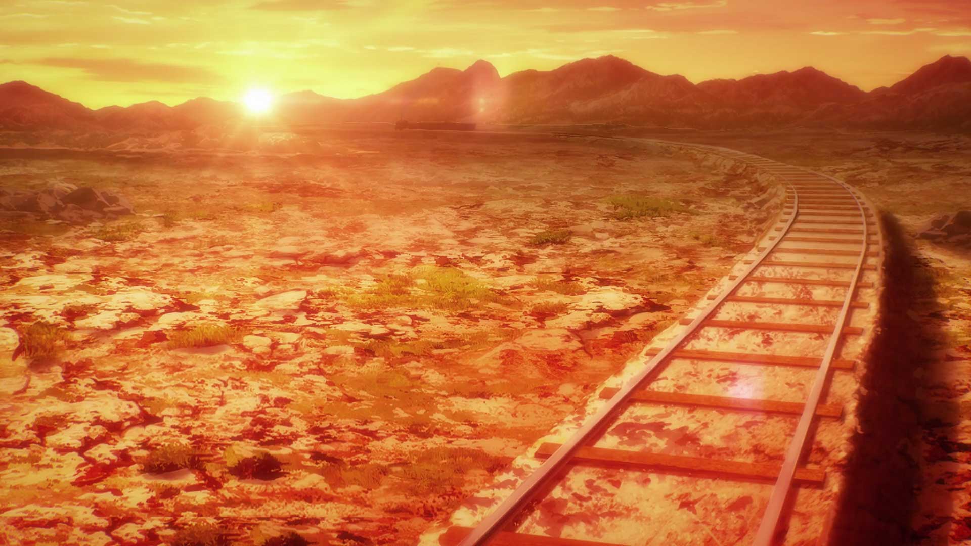 ریل قطار به سمت نور خورشید در فصل پایانی انیمه Attack on Titan