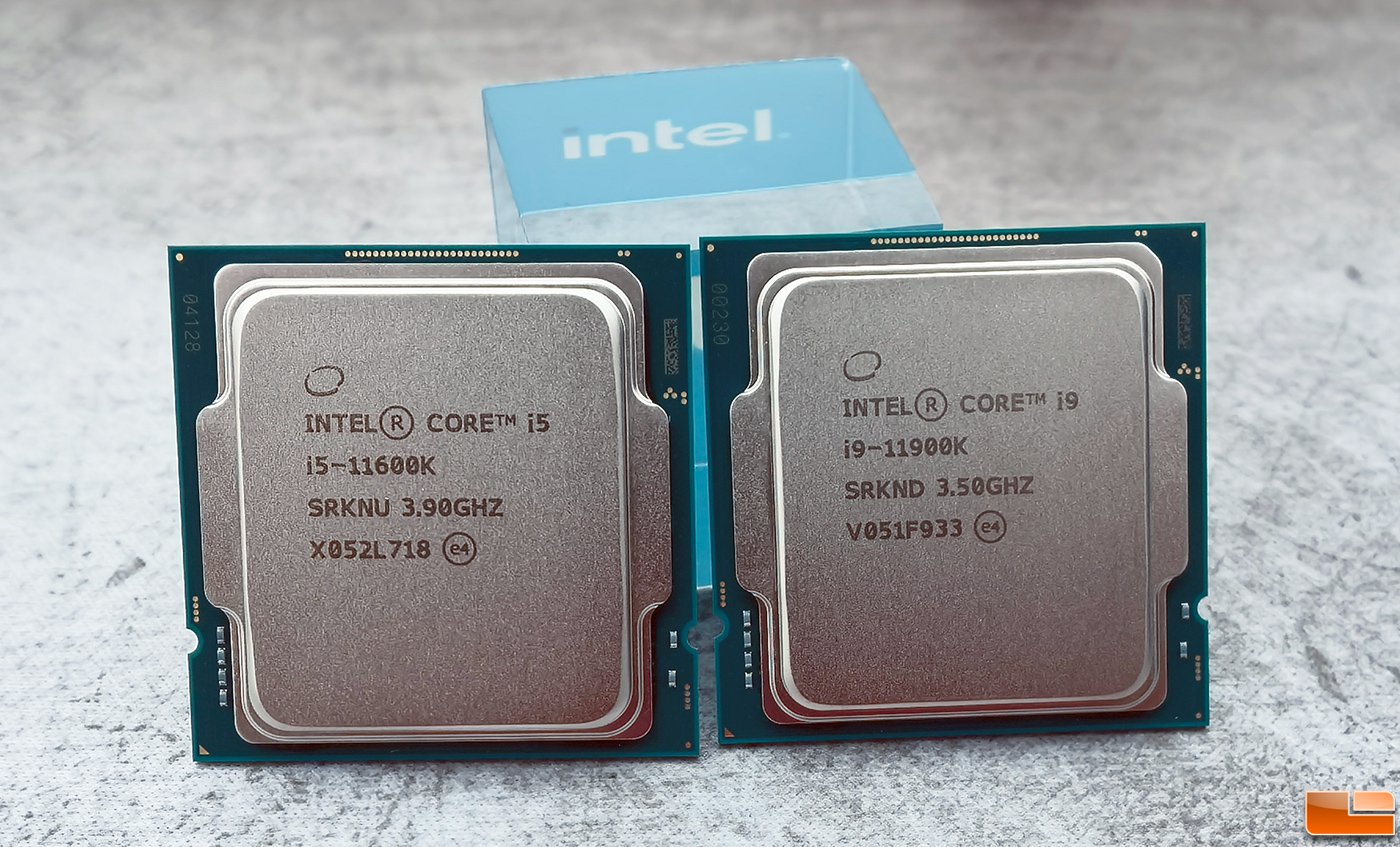 پردازنده های Core i5 11600K و Core i9 11900K اینتل