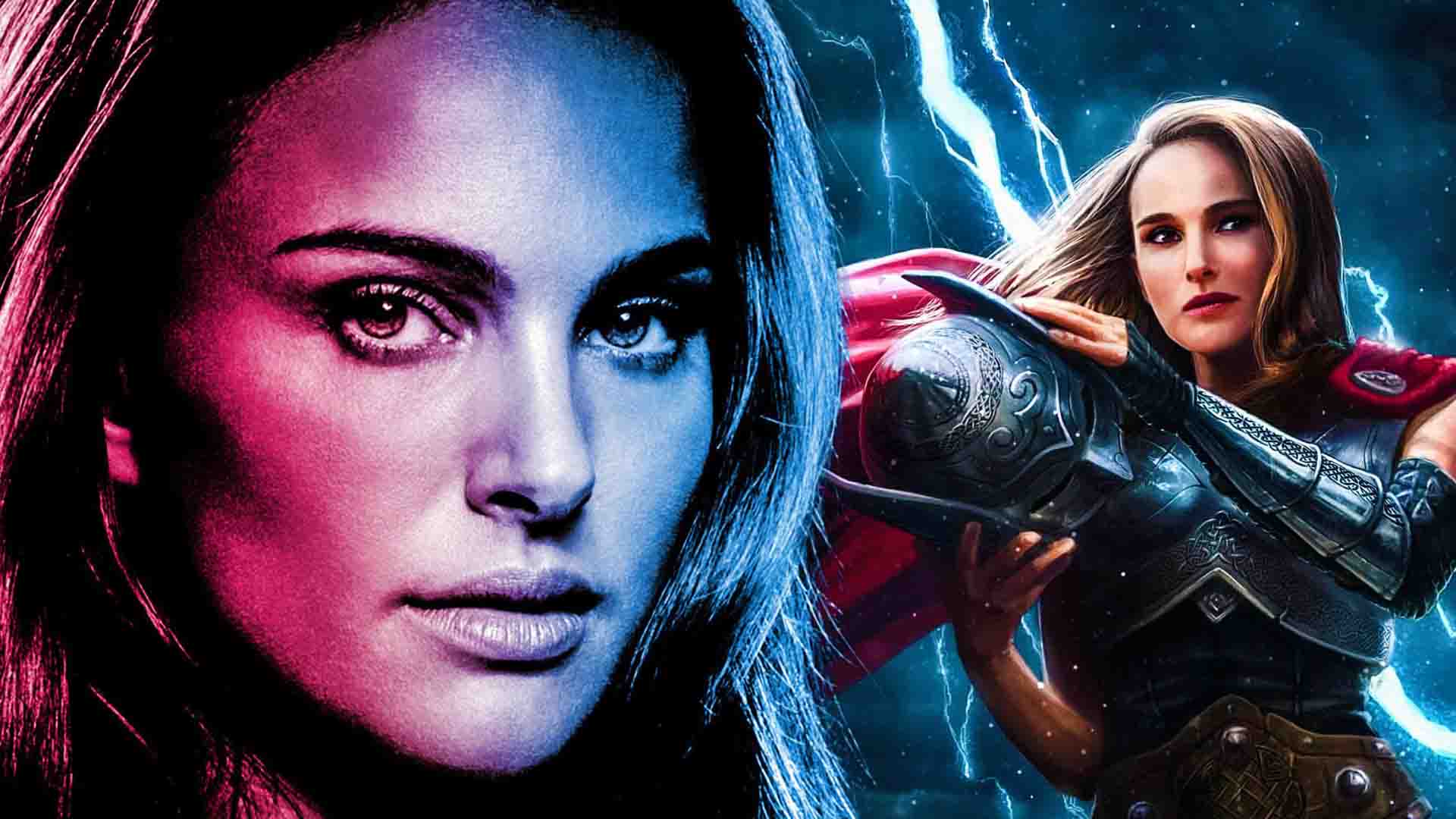 ناتالی پورتمن با زره مایتی ثور در فیلم Thor: Love and Thunder