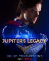 اندرو هورتون در نقش برندون سمپسون ملقب به  Paragonدر پوستر شخصیت سریال Jupiter’s Legacy 