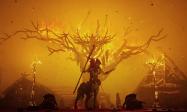 درخت در حال سوختن پشت سر موجود ترسناک در بازی Odin: Valhalla Rising