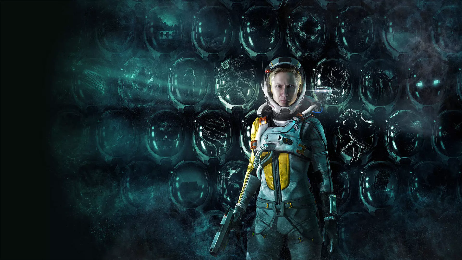 سلین، پروتاگونیست بازی Returnal قابل تعداد پرشماری از کلاه های شکسته لباس فضانوردی