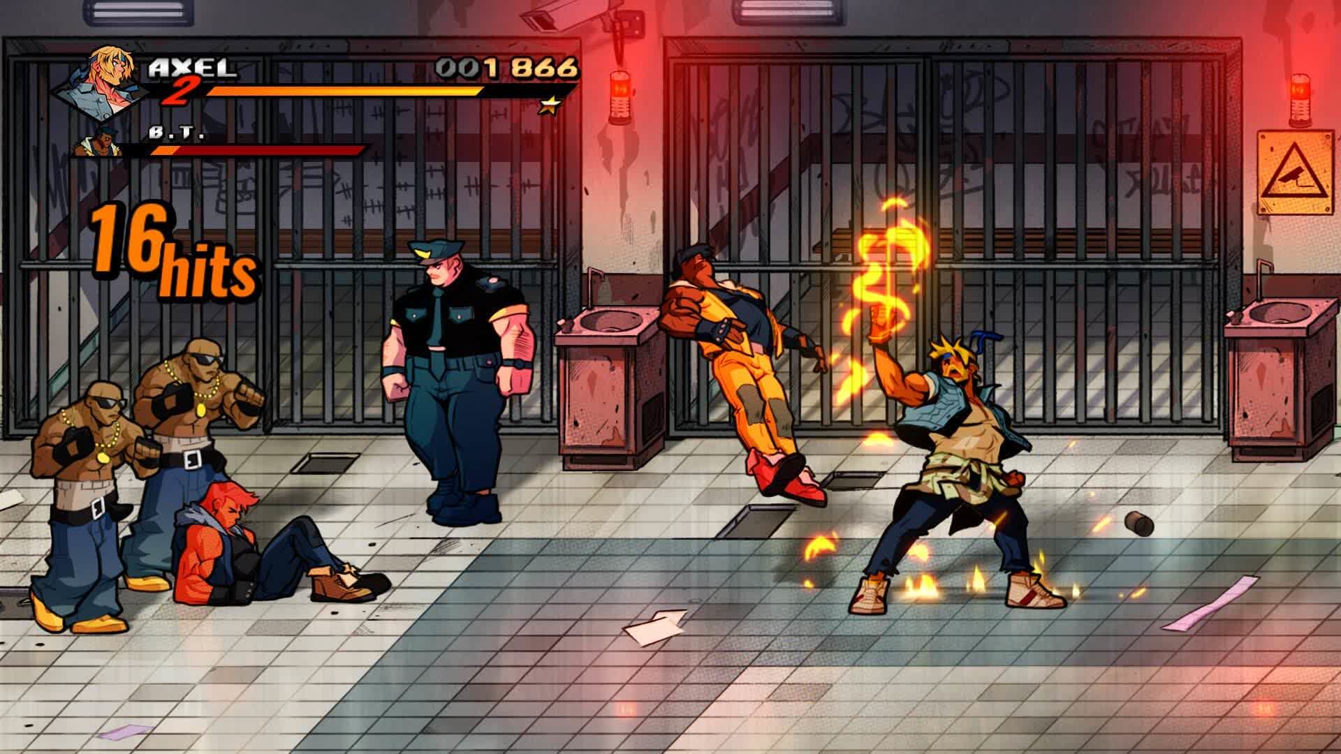 مبارزه در زندان در بازی Streets of Rage 4