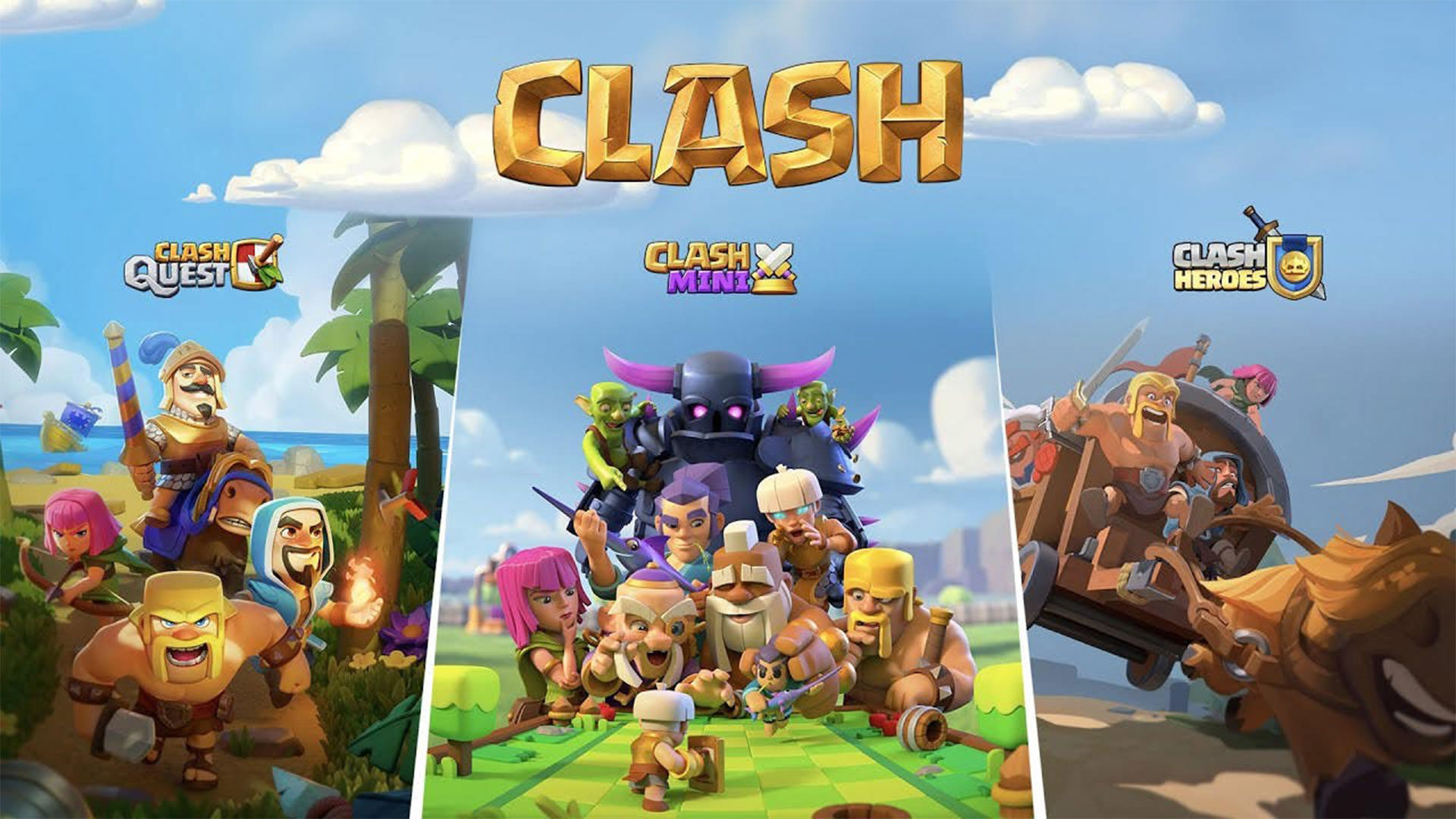 رونمایی از سه بازی جدید از دنیای Clash of Clans