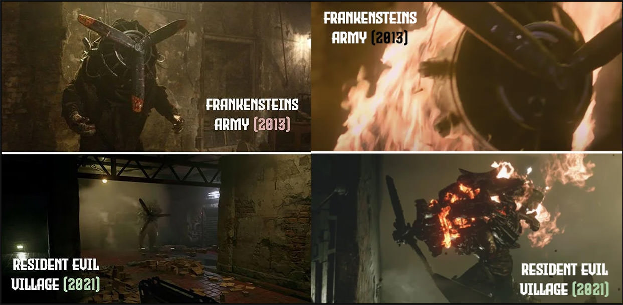 شباهت هیولای فیلم Frankenstein’s Army با باس Resident Evil Village