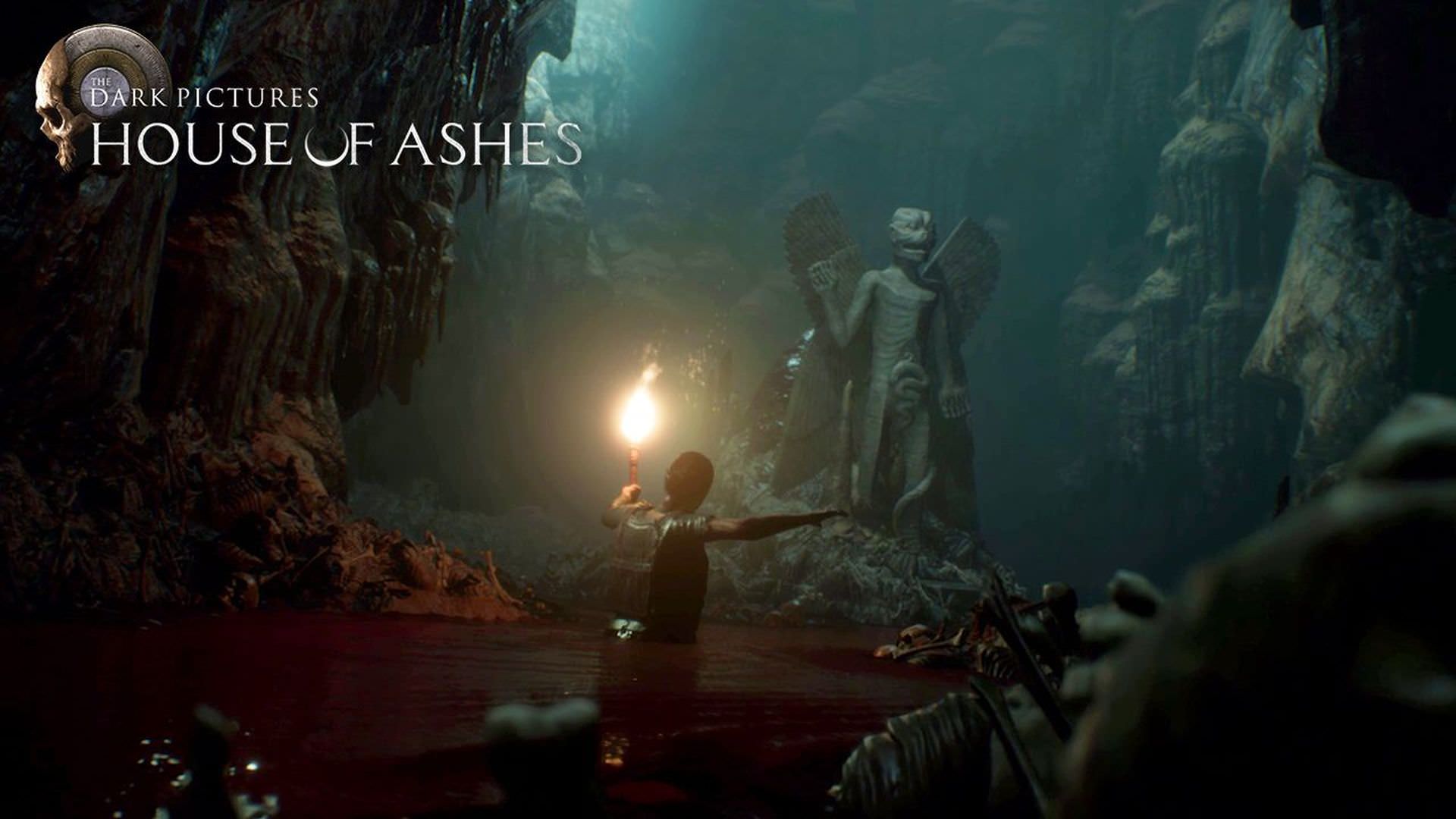 سرباز گرفتار در آب در بازی The Dark Pictures Anthology: House of Ashes