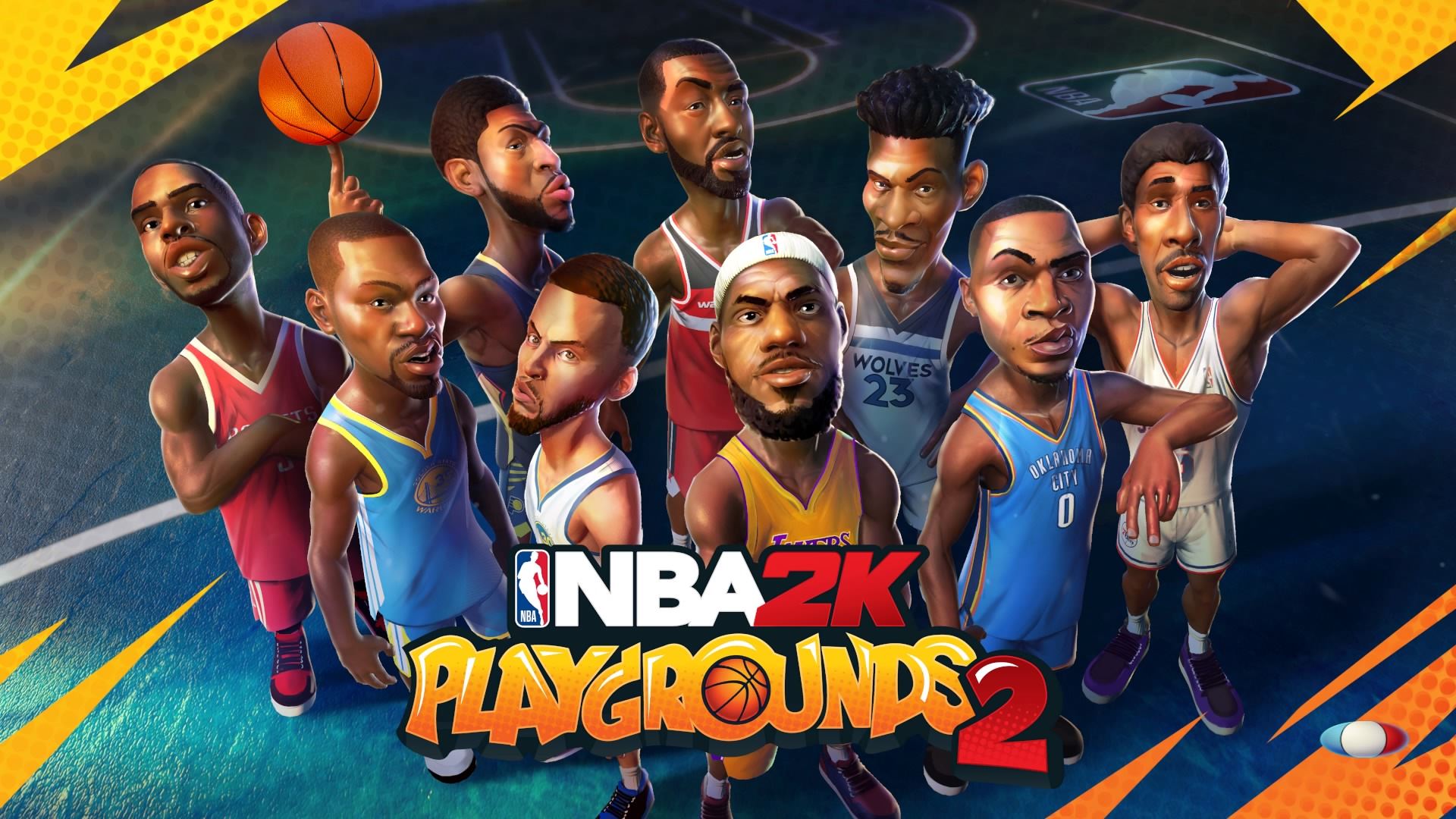 بازیکنان NBA در پوستر NBA Playgrounds 2