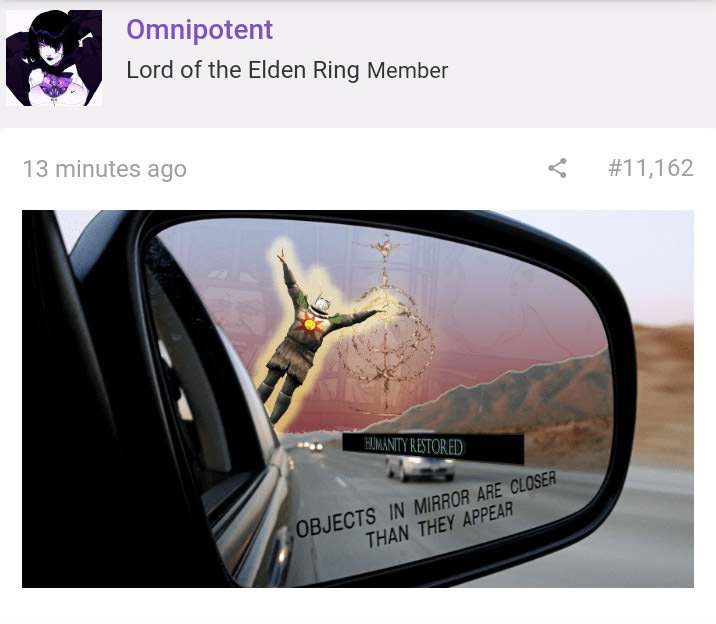 تصویری از OmniPotent که خبر از انتشار اطلاعاتی از Elden Ring در آینده نزدیک می‌دهد