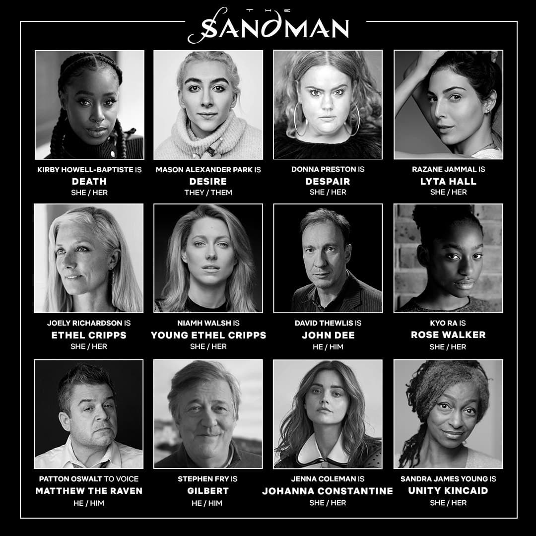 12 بازیگر جدید سریال The Sandman شبکه نتفلیکس