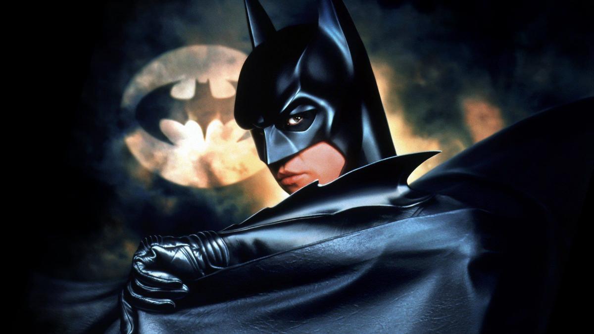 وال کیلمر در نقش بتمن در پوستر فیلم Batman Forever
