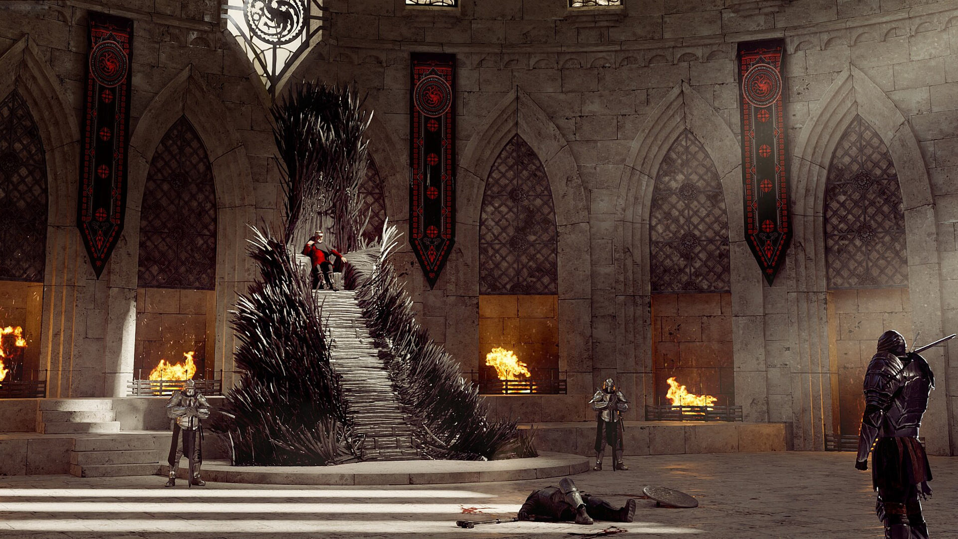 تخت آهنین در قلعه‌ی سرخ سریال خاندان اژدها