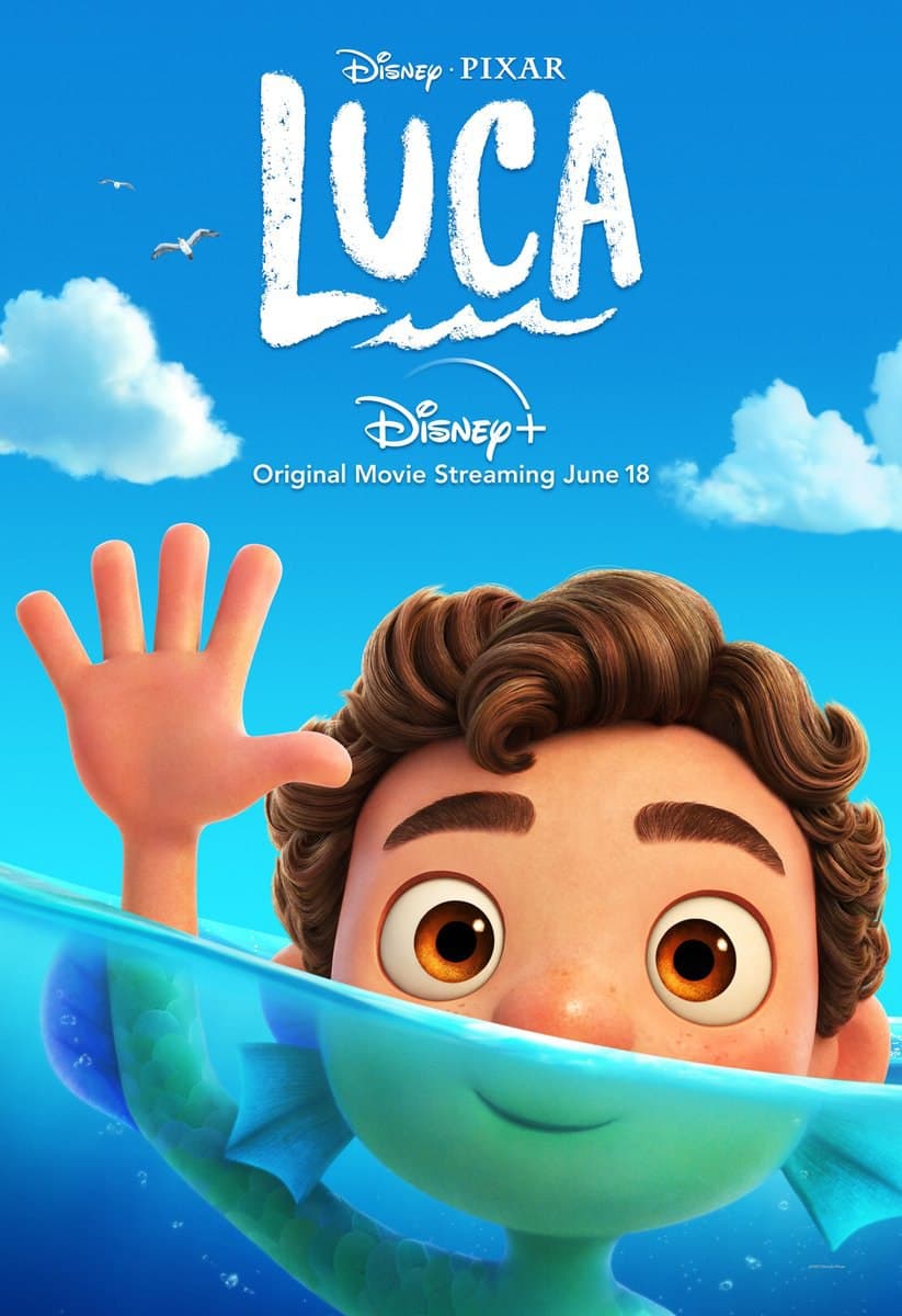 لوکا در پوستر شخصیت انیمیشن Luca 