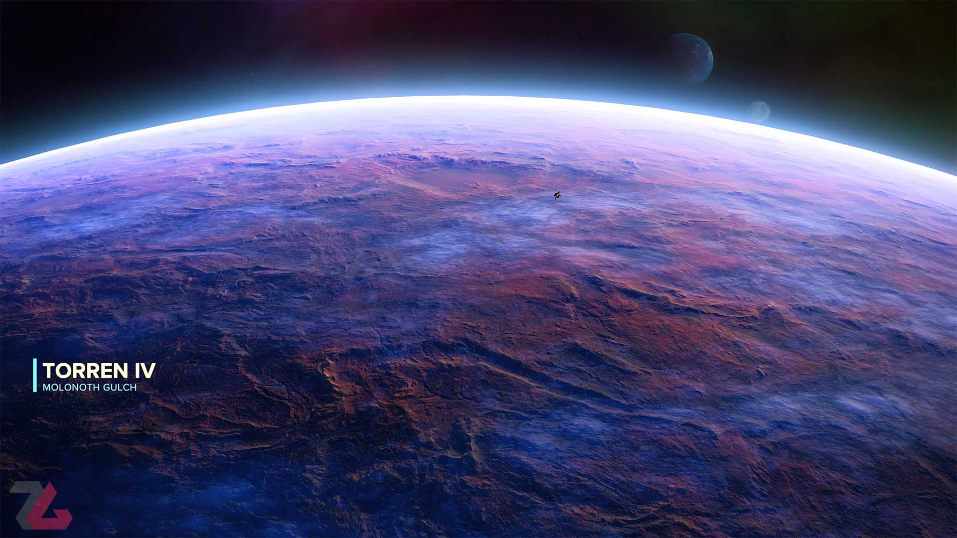 نمای زیبا سیاره از بالا در فضا بازی Ratchet and Clank Rift Apart