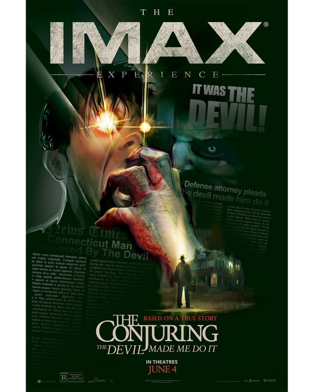 پوستر IMAX فیلم The Conjuring: The Devil Made Me Do It