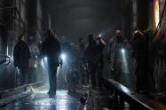 مگی و گروهش در تونل مترو در فصل یازدهم سریال The Walking Dead