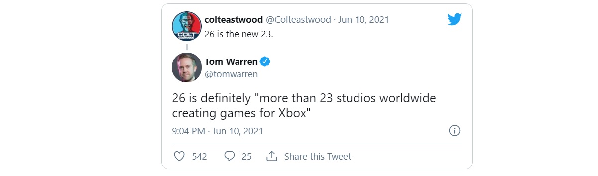 توییت تام وارن درباره استودیوی جدید ایکس باکس در E3 2021