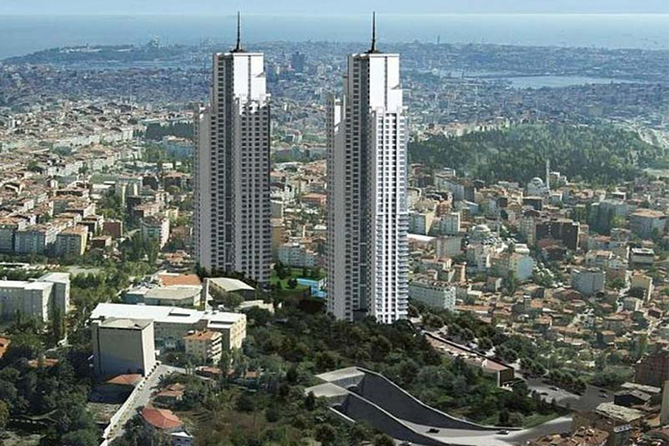 برج‌های منطقه شیشلی استانبول