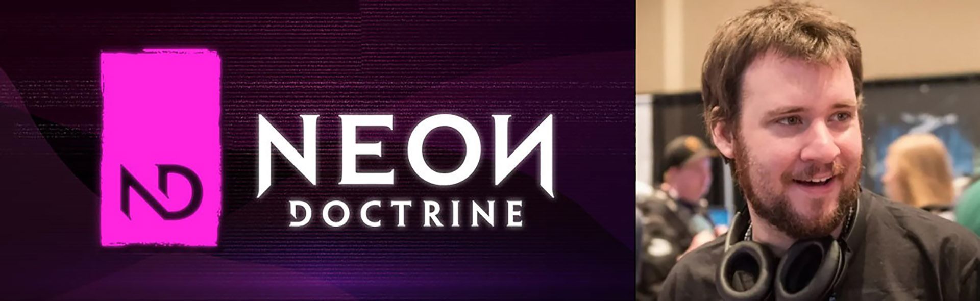 ایان گارنر و لوگوی Neon Doctrine