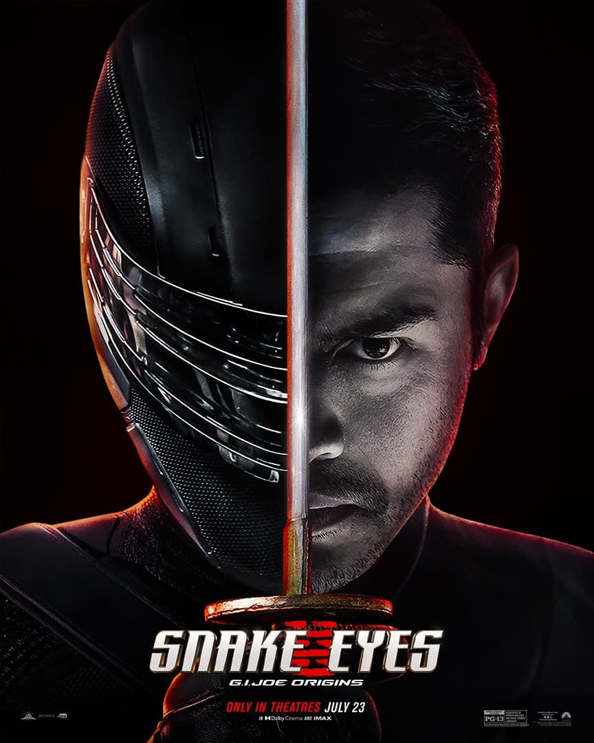 نیم رخ هنری گلدینگ و اسنیک آیز در پوستر جدید فیلم Snake Eyes