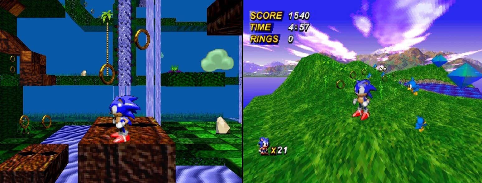 مراحلی از بازی Sonic X-treme