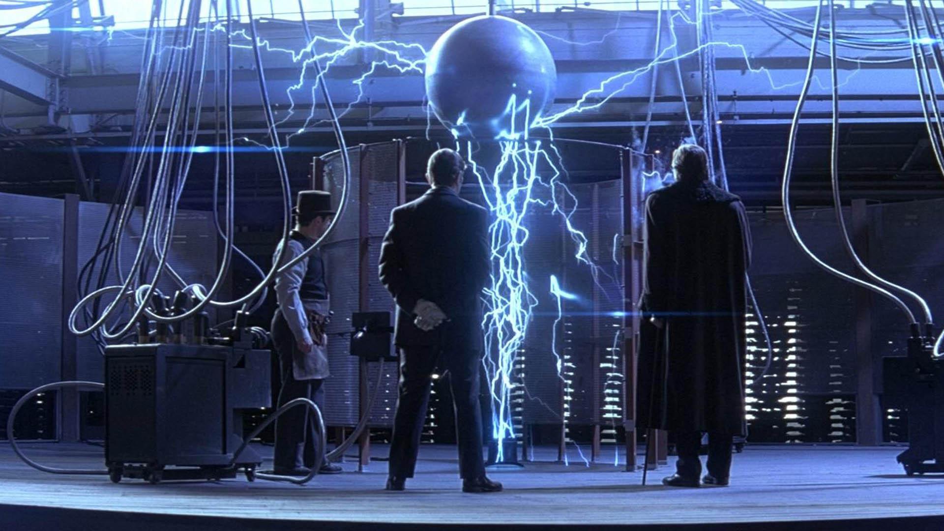 تصویری از یک سکانس فیلم The Prestige و تست دستگاه برقی