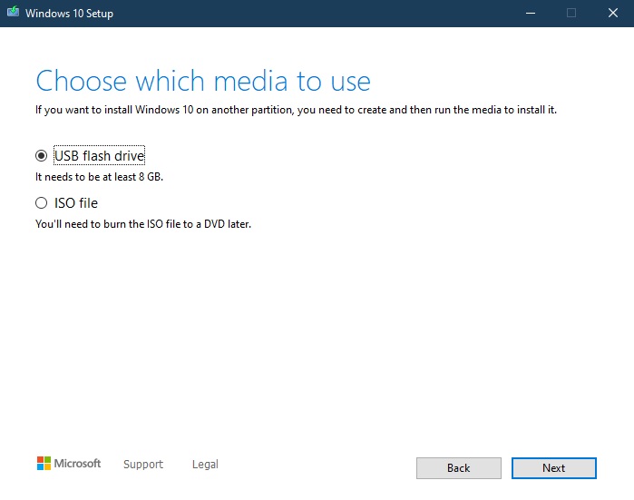 دانلود و نصب ویندوز با ابزار Windows Media Creation Tool