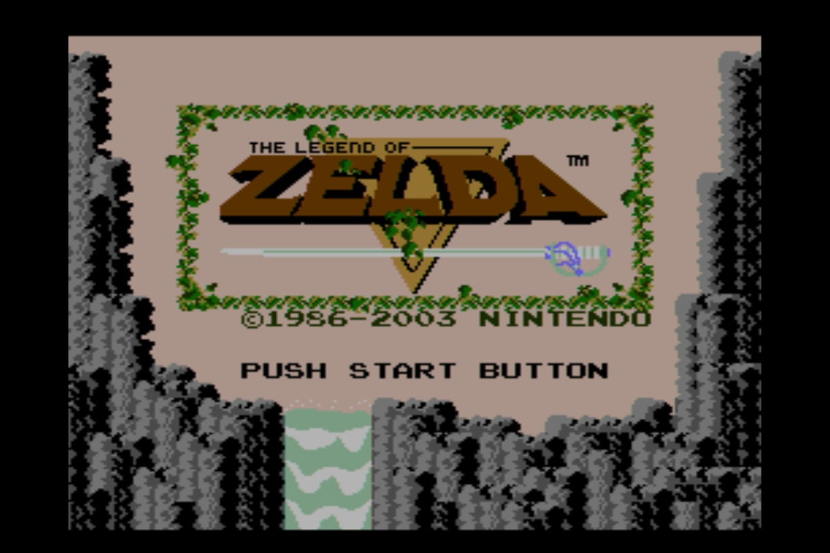 منوی استارت The Legend of Zelda