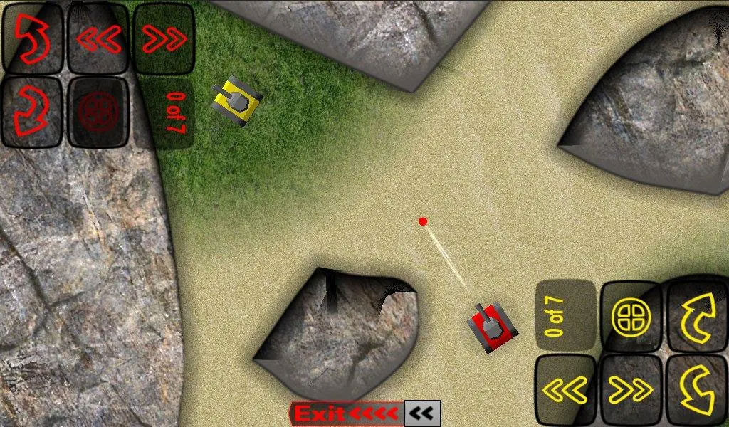 نبرد تانک قرمز با زرد در  Action 2-4 Players
