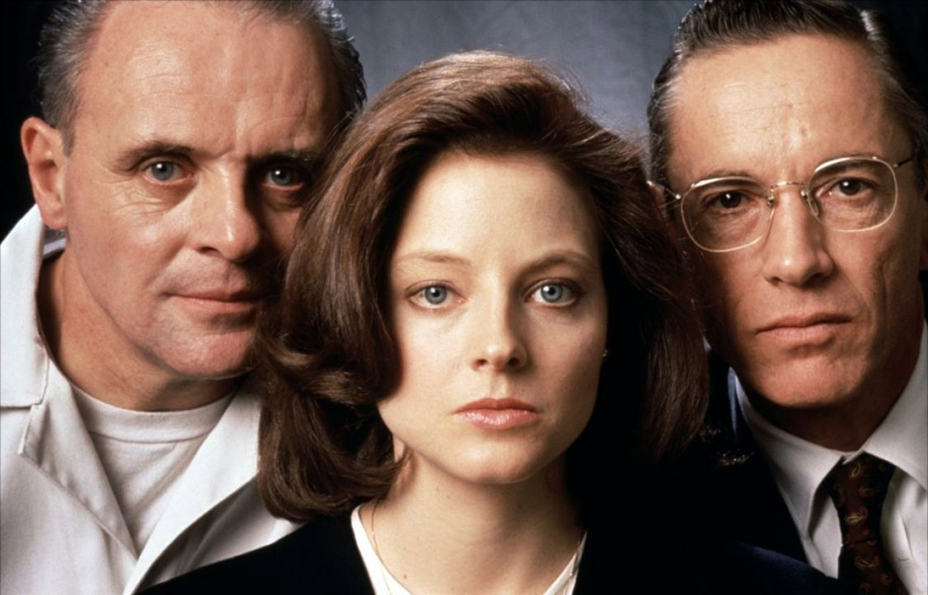 آنتونی هاپکینز،جودی فاستر و اسکات گلن در فیلم سکوت بره ها