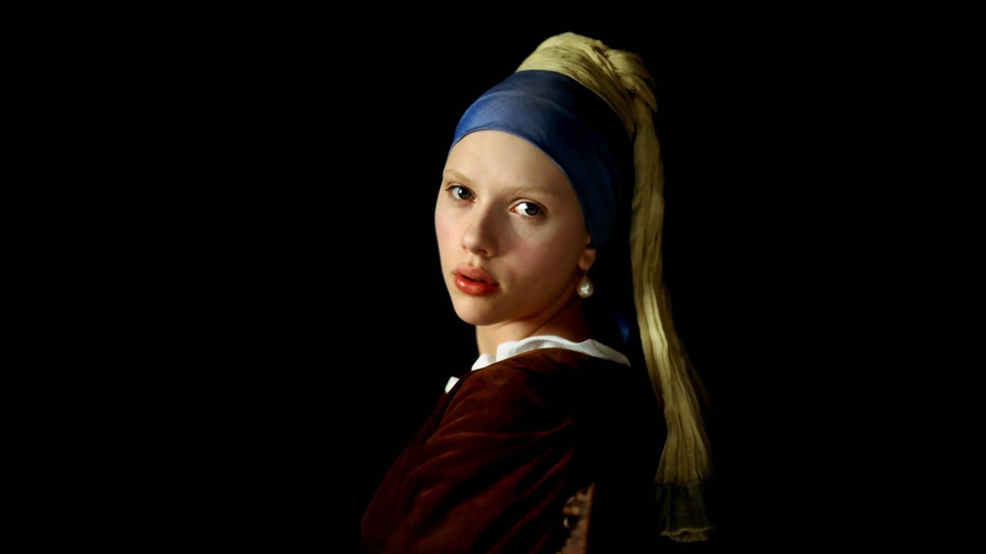 تصویری از اسکارلت جوهانسون در فیلم girl with a pearl earring