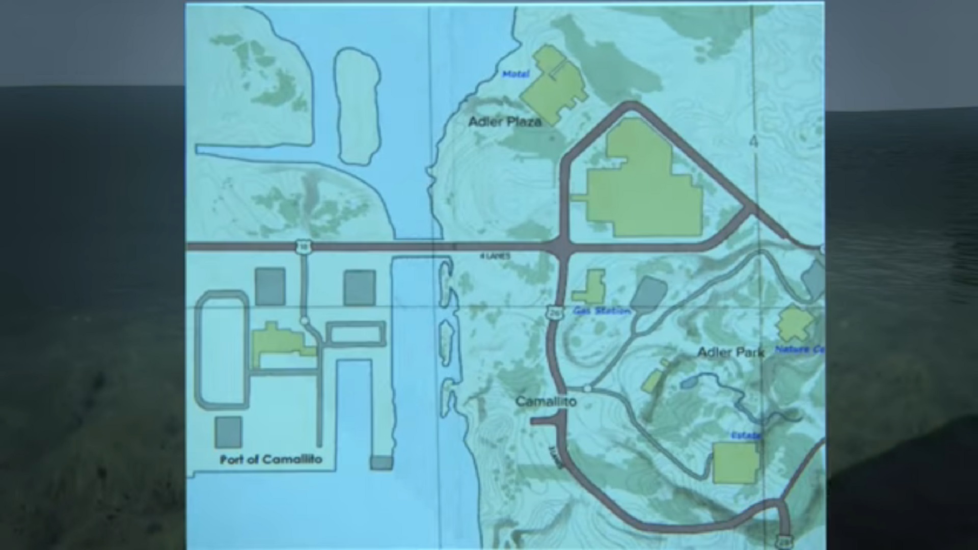 تصویری از نقشه حالت بتل‌رویال احتمالی در بازی The Last of Us Part 2