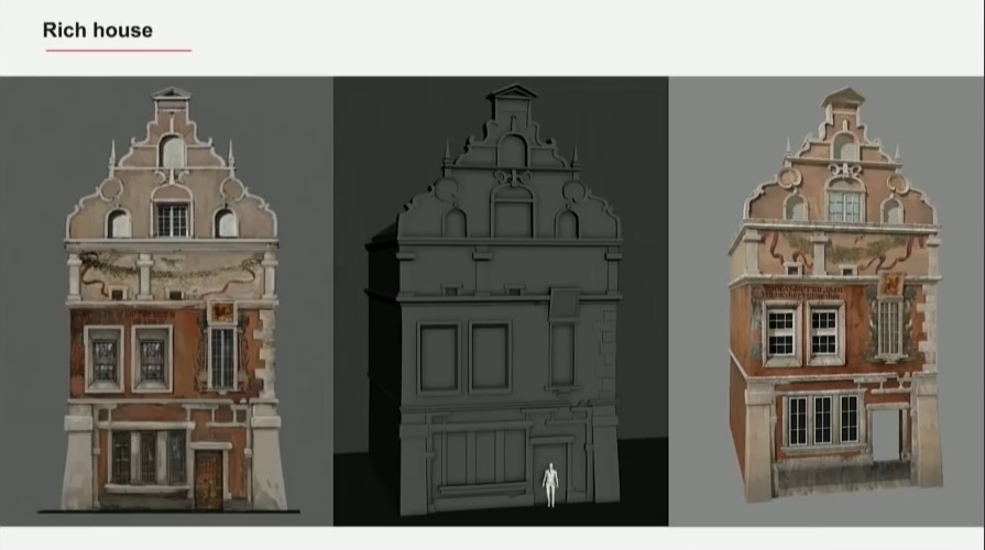 نمای کامل یک خانه شهر بوکلر بازی ویچر ۳