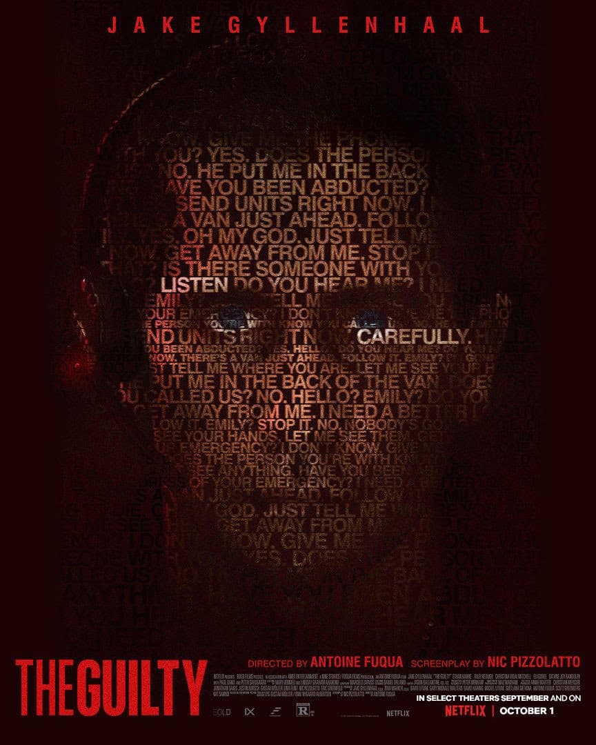 اولین پوستر فیلم The Guilty با بازی جیک جیلنهال