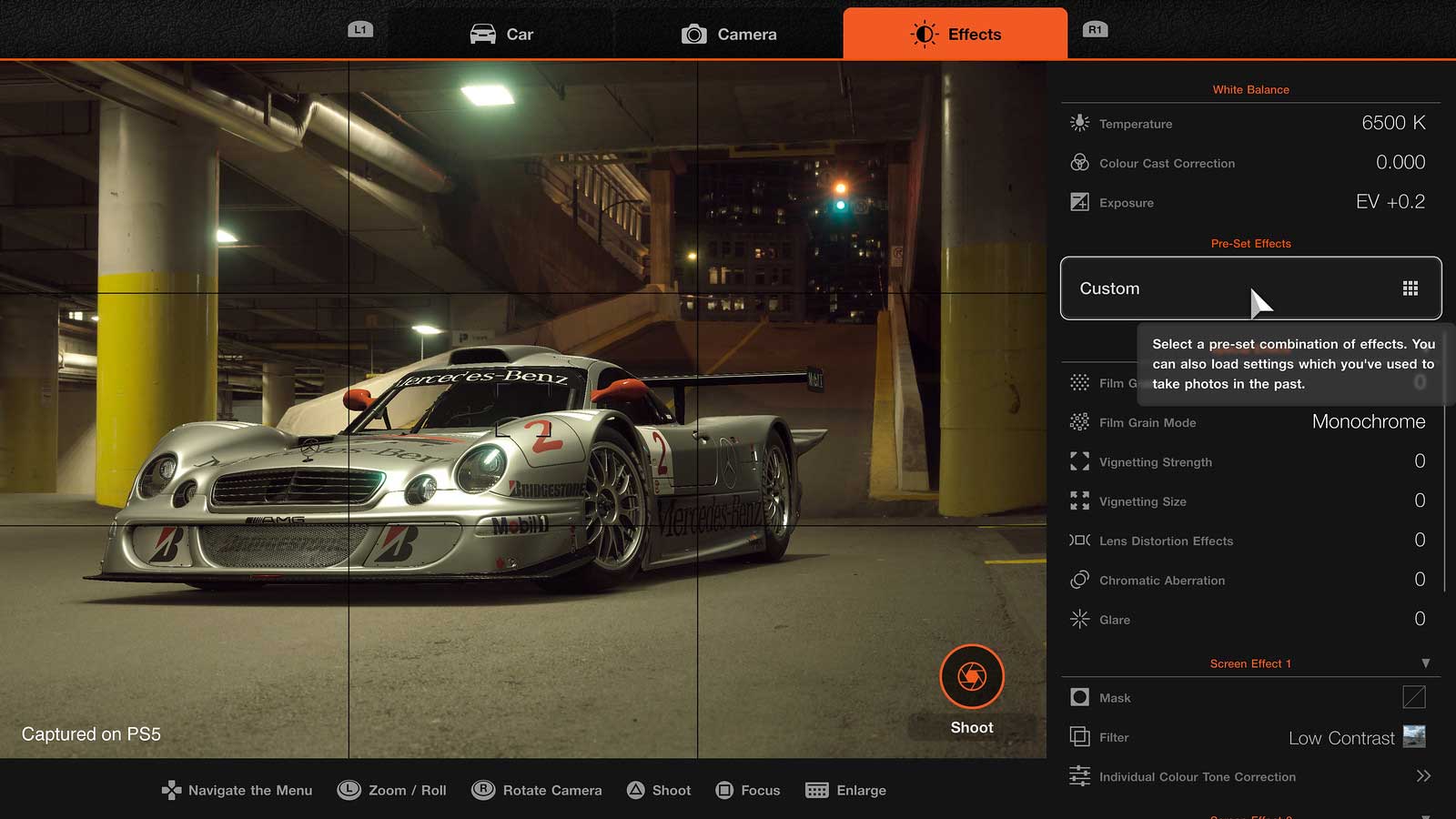 حالت Scapes بازی Gran Turismo 7 پلی استیشن 5 برای تصویربرداری پرجزئیات از ماشین های زیبا