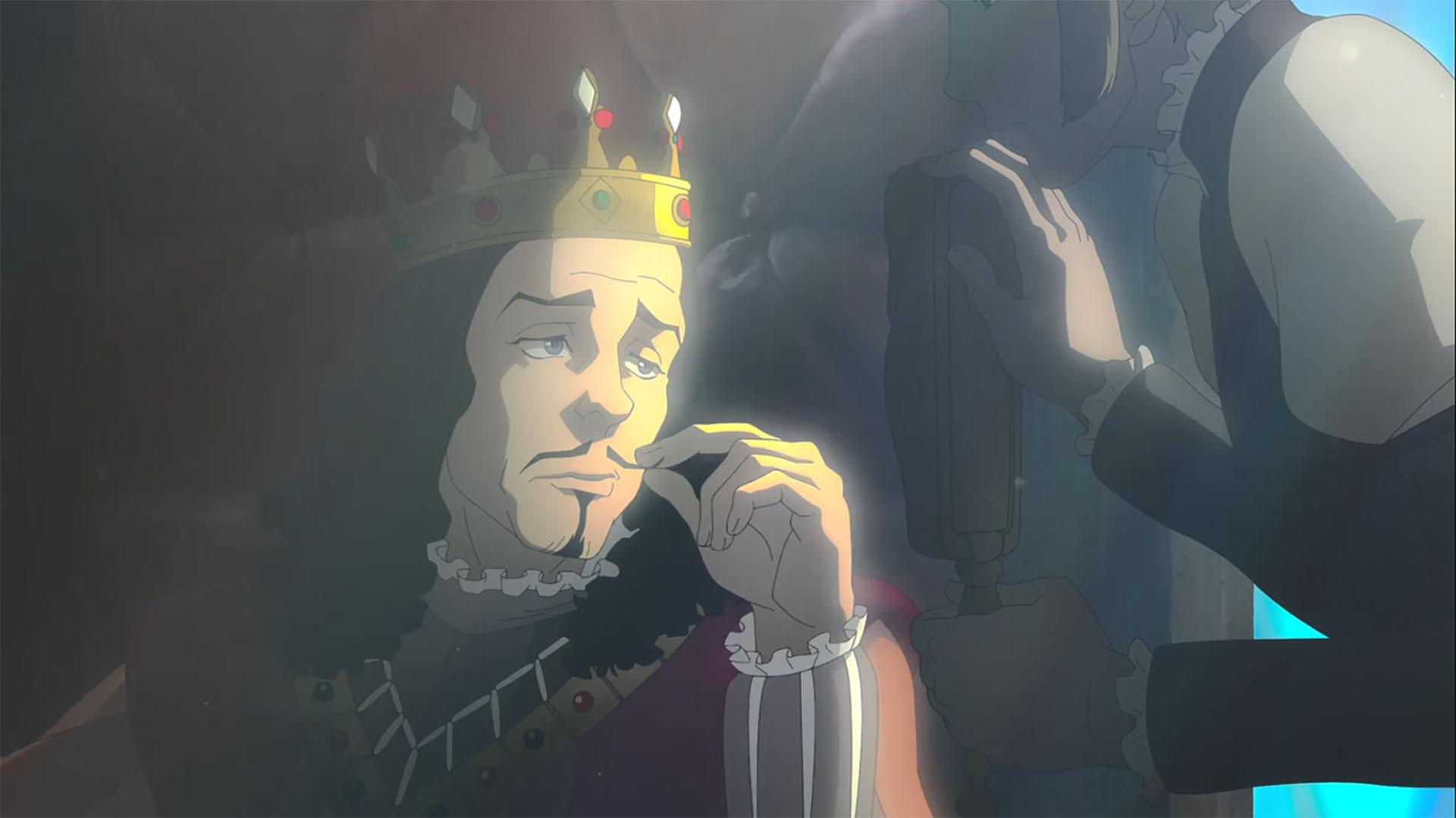 پادشاه کیدئون در نمایی از انیمیشن کابوس گرگ