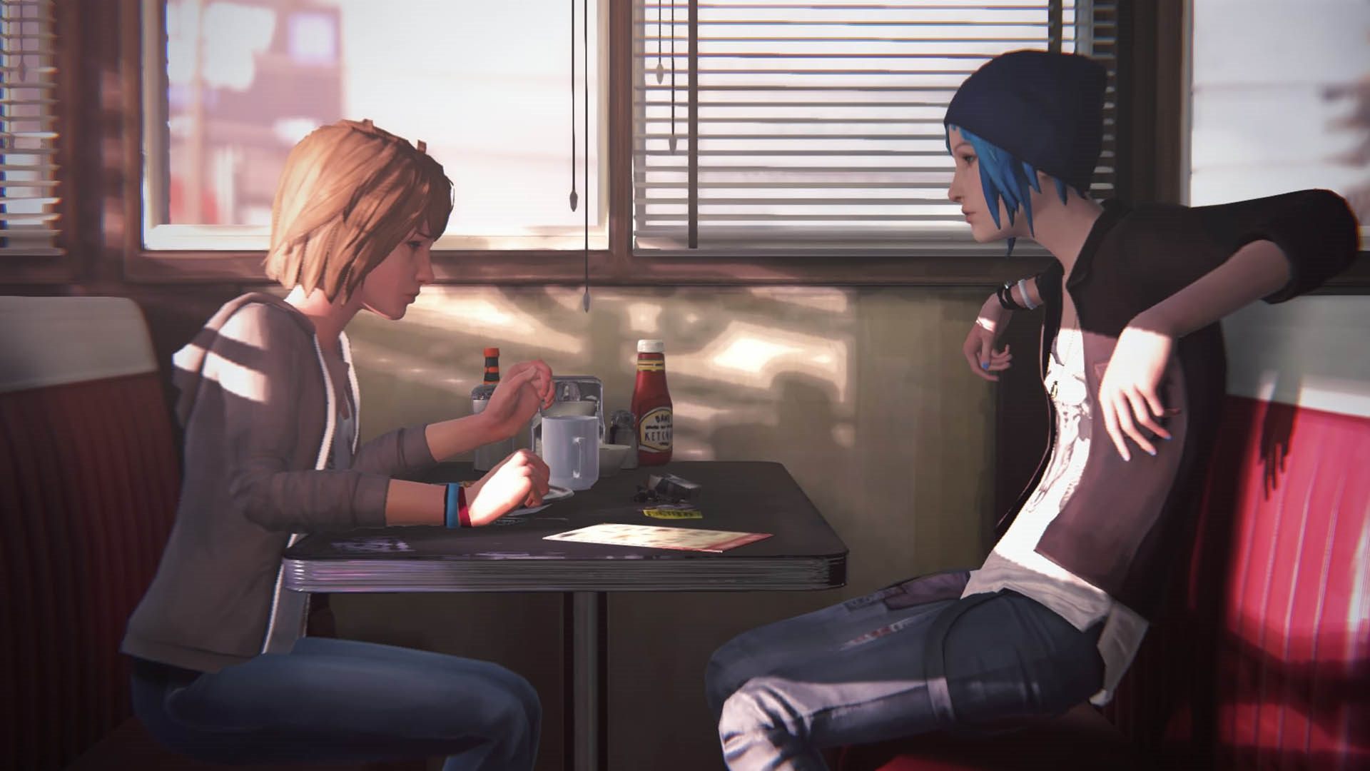 شخصیت‌ها در کافه در بازی Life Is Strange