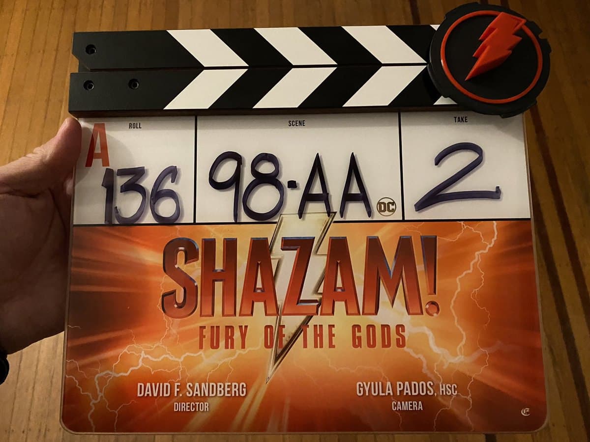 کلاکت آخرین روز فیلمبرداری فیلم Shazam! Fury of the Gods