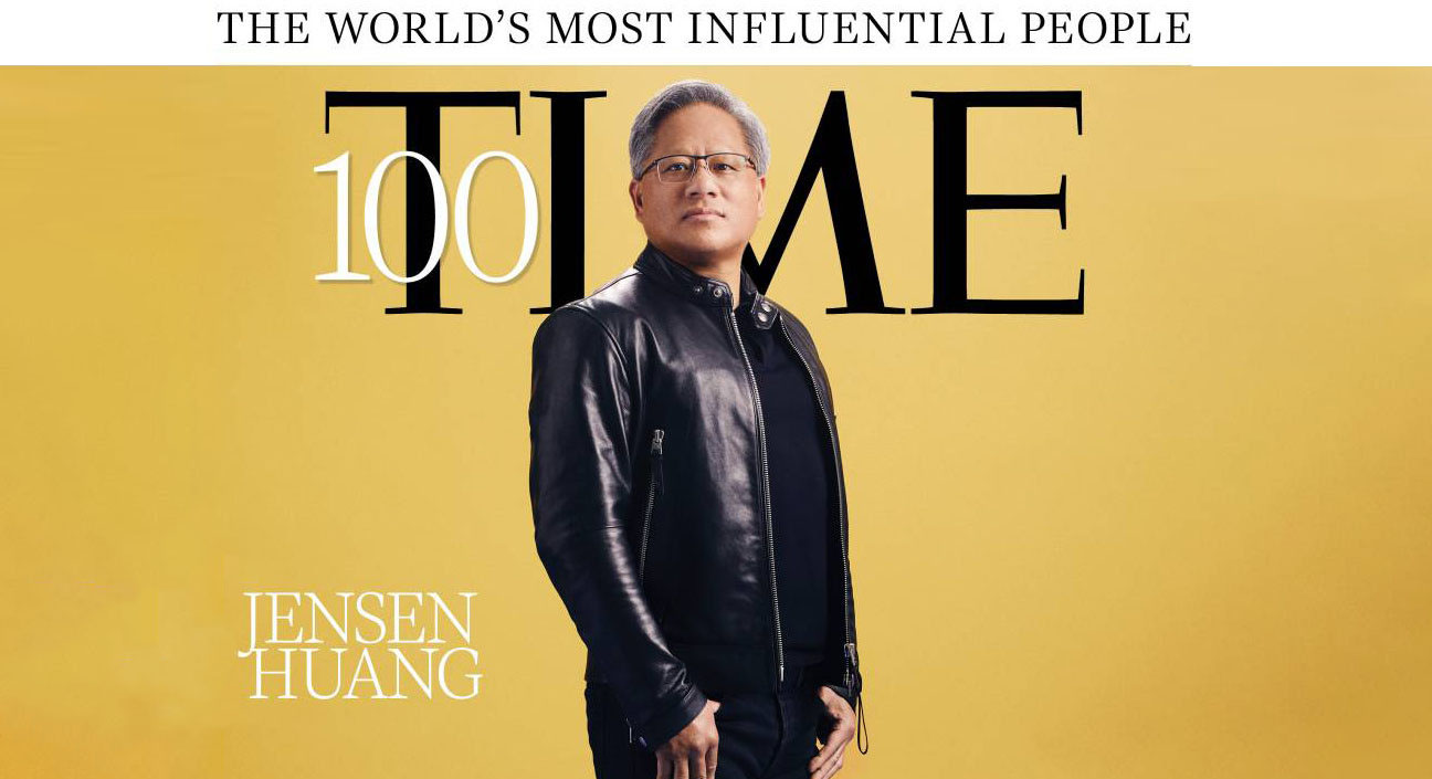 جنسن هوانگ مدیرعامل انویدیا در میان صد چهره تأثیرگذار سال ۲۰۲۱ مجله تایم